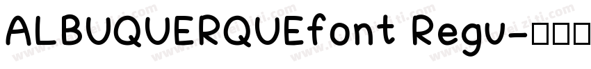 ALBUQUERQUEfont Regu字体转换